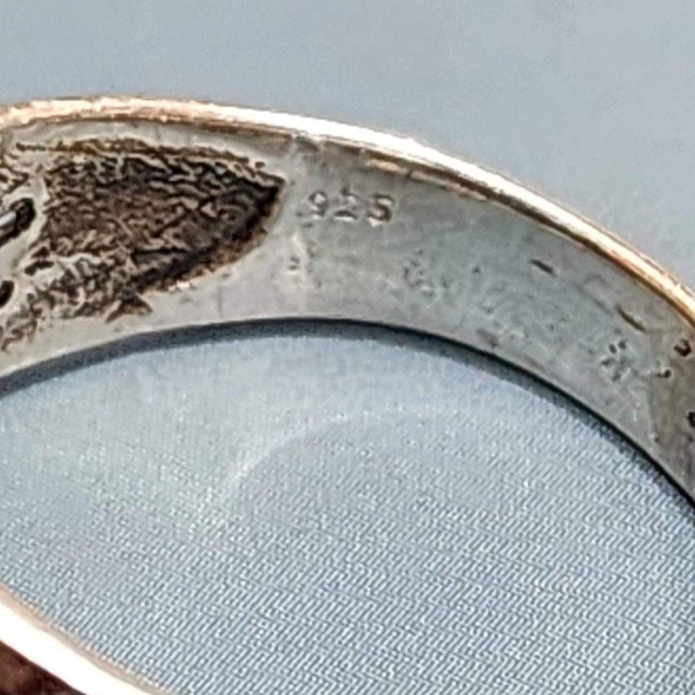 Copper Turquoise and Sterling Silver Ring NWOT - Picture 5 of 5